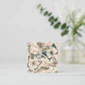 Schmetterlinge und Blume Begleitkarte (Stehend Vorderseite)