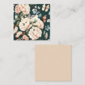 Schmetterlinge und Blume Begleitkarte (Vorne/Hinten)