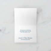 Schmetterlinge und Blume Blüten Hochzeit danke (Innenseite)