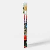 Schmetterlinge und Blume Case-Mate iPhone Hülle (Rückseite / Links)