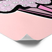 Schmetterlinge und Blume Cupcakes Poster (Ecke)