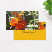 Schmetterlinge und Blume danke Ihnen Karte (Schreibtisch)