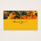 Schmetterlinge und Blume danke Ihnen Karte (Rückseite)