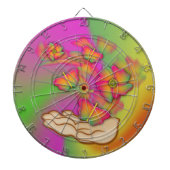 Schmetterlinge und Blume Dartscheibe (vorne)