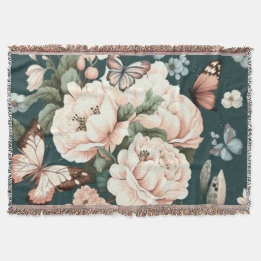 Schmetterlinge und Blume Decke (Vorderseite)