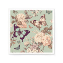 Schmetterlinge und Blume Decke