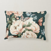 Schmetterlinge und Blume Dekokissen (Rückseite)