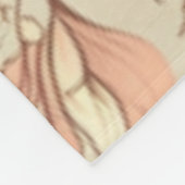 Schmetterlinge und Blume Fleecedecke (Ecke)