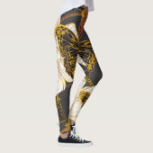 Schmetterlinge und Blume: Frühjahrsmuster Leggings (Rechts)