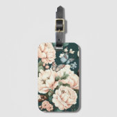 Schmetterlinge und Blume Gepäckanhänger (Vorderseite Vertikal)