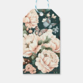 Schmetterlinge und Blume Geschenkanhänger (Vorderseite)