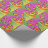 Schmetterlinge und Blume Geschenkpapier (Ecke)