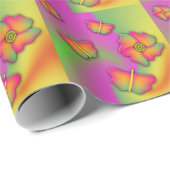 Schmetterlinge und Blume Geschenkpapier (Rolleneckpunkt)