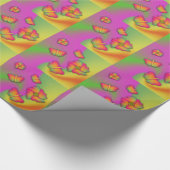 Schmetterlinge und Blume Geschenkpapier (Ecke)