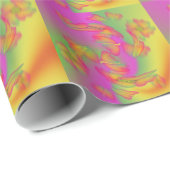 Schmetterlinge und Blume Geschenkpapier (Rolleneckpunkt)