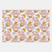 Schmetterlinge und Blume Geschenkpapier Set (Vorderseite 3)