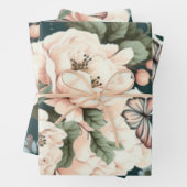 Schmetterlinge und Blume Geschenkpapier Set (Beispiel)