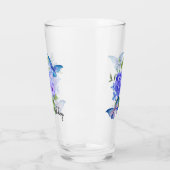 Schmetterlinge und Blume Glas (Links)