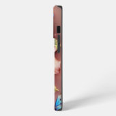 Schmetterlinge und Blume iPhone Hülle (Linke Seite)