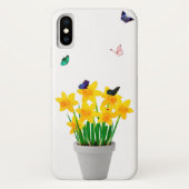 Schmetterlinge und Blume iPhone X Fall Case-Mate iPhone Hülle (Rückseite)