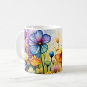 Schmetterlinge und Blume Kaffeetasse (Vorderseite Links)
