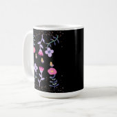 Schmetterlinge und Blume Kaffeetasse (Vorderseite Links)