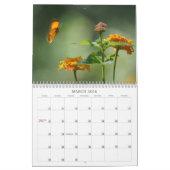 Schmetterlinge und Blume Kalender (Mär 2026)