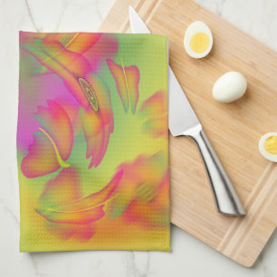 Schmetterlinge und Blume Küchentuch