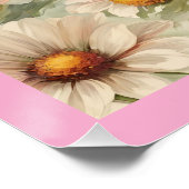 Schmetterlinge und Blume Kunst Poster (Ecke)