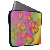 Schmetterlinge und Blume Laptopschutzhülle (Vorne Rechts)