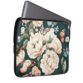 Schmetterlinge und Blume Laptopschutzhülle (Vorne Rechts)