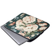 Schmetterlinge und Blume Laptopschutzhülle (Vorne Knopf)