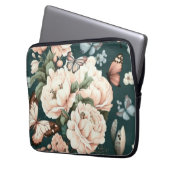 Schmetterlinge und Blume Laptopschutzhülle (Vorderseite Links)