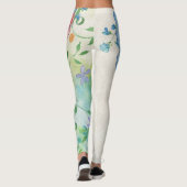 Schmetterlinge und Blume Leggings (Rückseite)