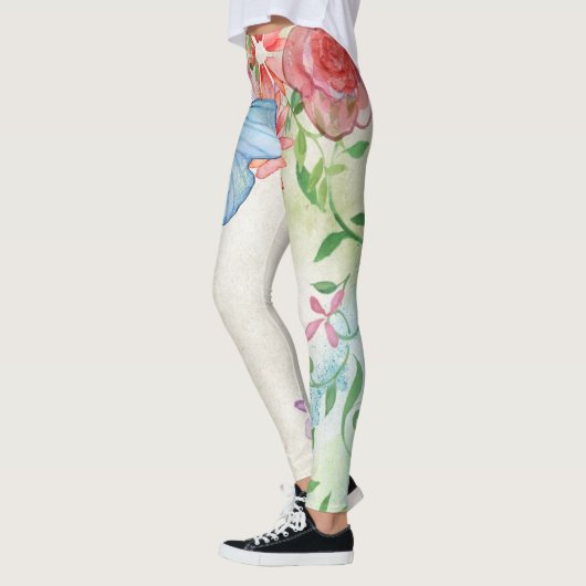 Schmetterlinge und Blume Leggings (Links)