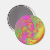Schmetterlinge und Blume Magnet (Vorderseite/Rückseite)