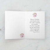 Schmetterlinge und Blume Mama Geburtstag Karte (Innenseite)