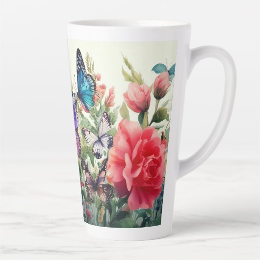 Schmetterlinge und Blume Milchtasse (Rechts)