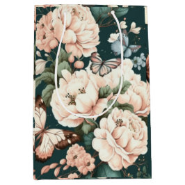 Schmetterlinge und Blume Mittlere Geschenktüte