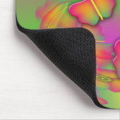 Schmetterlinge und Blume Mousepad (Ecke)