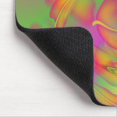 Schmetterlinge und Blume Mousepad (Ecke)