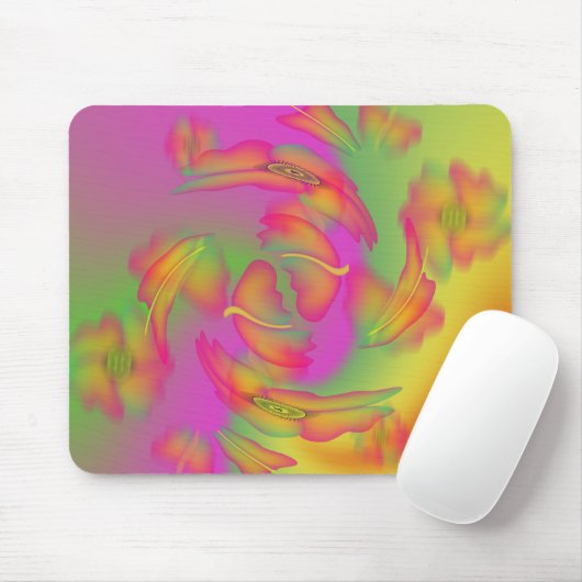 Schmetterlinge und Blume Mousepad (Mit Mouse)