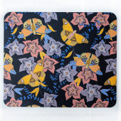 Schmetterlinge und Blume Nacht Mousepad