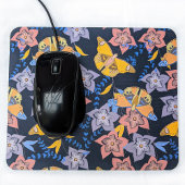 Schmetterlinge und Blume Nacht Mousepad