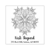 Schmetterlinge und Blume, Name und Anschrift, DIY, Gummistempel (Prägung)