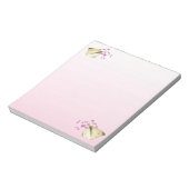 Schmetterlinge und Blume Notizblock (Rotiert)