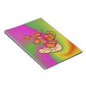 Schmetterlinge und Blume Notizblock (Rechte Seite)