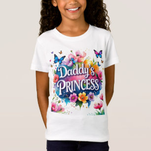 Schmetterlinge und Blume Papidas Prinzessin T-Shirt