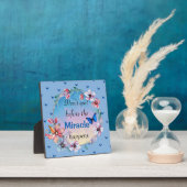 Schmetterlinge und Blume Positives Mindset-Zitat Fotoplatte (InSitu)