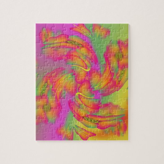 Schmetterlinge und Blume Puzzle (Vertikal)
